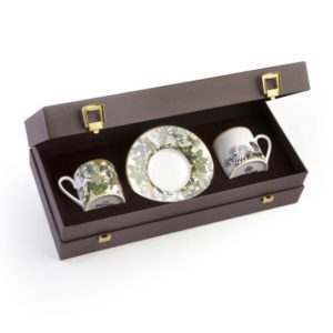 FLOWERS F&B – COFFEE CUP AND SAUCER – SET OF 2