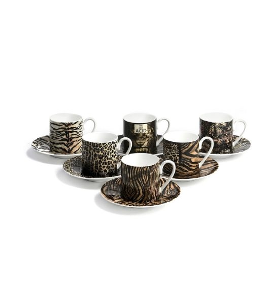 COLLECTION ZERO – COFFEE CUP AND SAUCER – SET OF 6