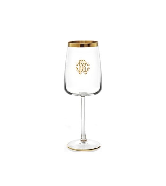 NEW MONOGRAM GOLD – WINE GOBLET – SET OF 2