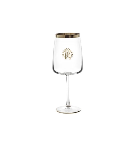 NEW MONOGRAM PLATINUM – WINE GOBLET – SET OF 2
