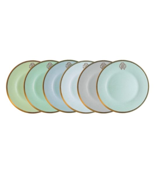 LIZZARD SUNRISE – DESSERT PLATE – SET OF 6