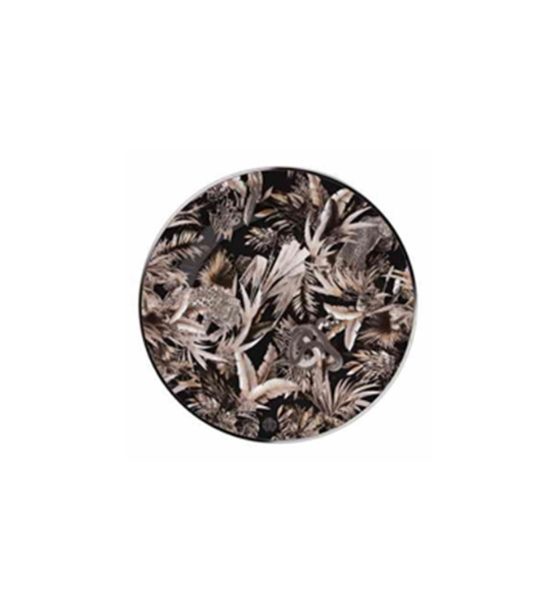 TROPICAL JUNGLE BLACK – DESSERT PLATE – SET OF 6