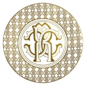 MONOGRAM GOLD – ROUND SERVING DISH