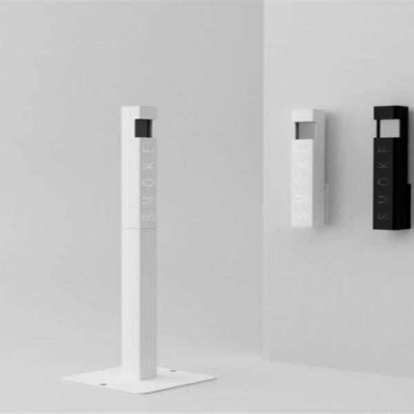 ASHTRAY FUM SELF STANDING (WHITE)