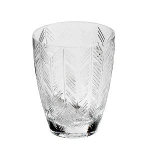ZIG ZAG TRANSPARENT WATER GLASS SET OF 6