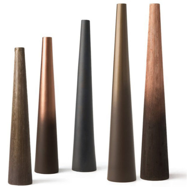 VOLCANO VASE (STRIPED/METALLIC) VOLCANO VASE (STRIPED/METALLIC)