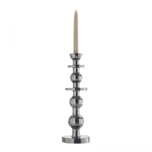 IMPERIAL – CANDLE HOLDER – PLATINUM CERAMIC – H40CM