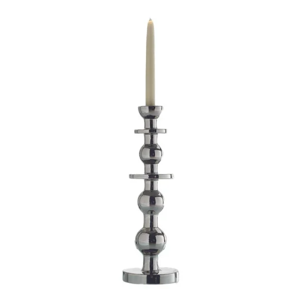 IMPERIAL – CANDLE HOLDER – PLATINUM CERAMIC – H40CM
