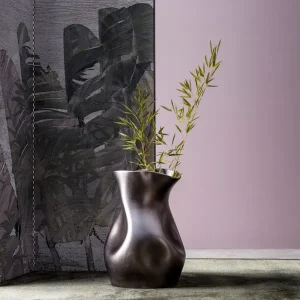 CERAMIC VASE (BROWN/MATT)