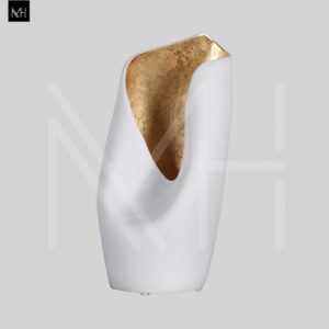 CALLA VASE S (WHITE/ORO)