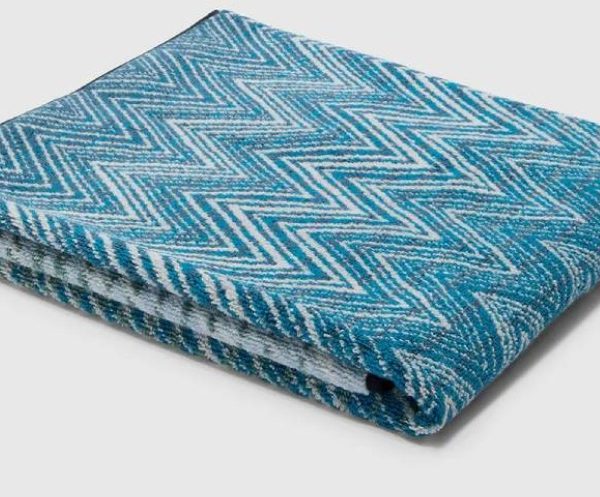 STONE BATH TOWEL 100X60.single unit – PETROL MULTICOLOR