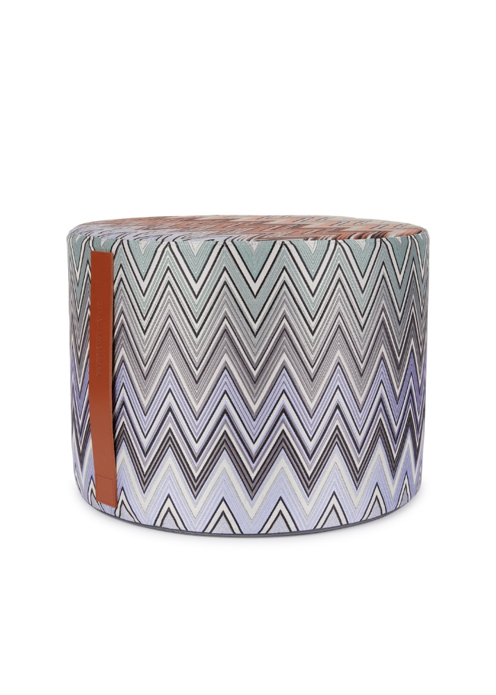 MISSONI - 1B4LV00002-160 - BIRMINGHAM CYLINDER POUF - BLACK MULTICOLOR - 40X30