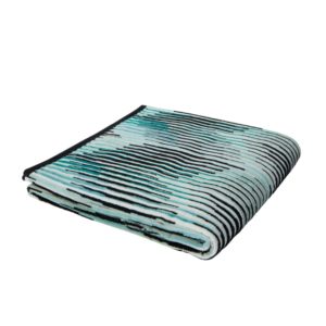 ARPEGGIO BATH SHEET 150X100 – TURQUOISE/WHITE