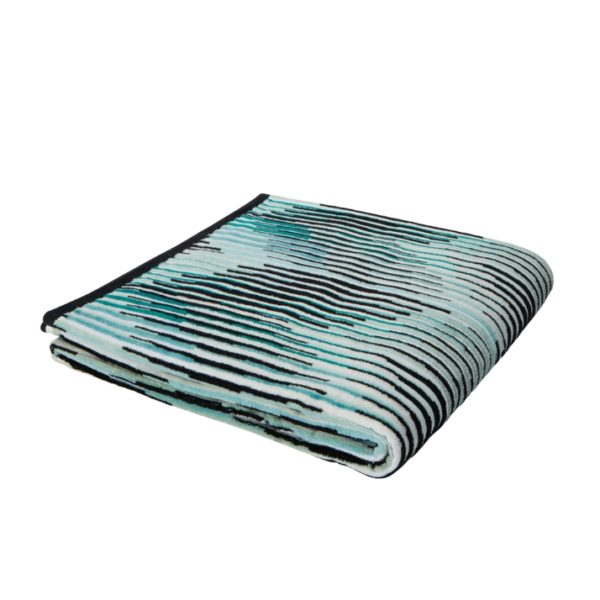 ARPEGGIO BATH SHEET 150X100 – TURQUOISE/WHITE