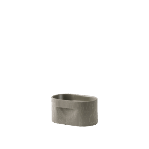 RIDGE PLANTER – SMALL TAUPE-CERAMIC H13CM