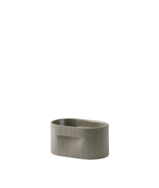 RIDGE PLANTER – SMALL TAUPE-CERAMIC H13CM