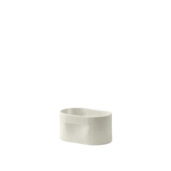 RIDGE PLANTER – SMALL OFF WHITE-CERAMIC – H13CM RIDGE PLANTER – SMALL OFF WHITE-CERAMIC – H13CM