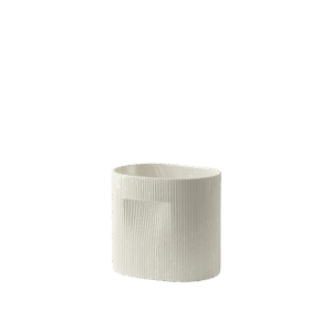 RIDGE PLANTER – LARGE OFF WHITE-CERAMIC H24CM