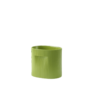 RIDGE PLANTER – LARGE MOSS GREEN-CERAMIC – H24CM