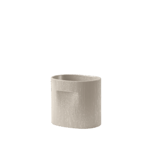 RIDGE PLANTER – BEIGE-CERAMIC – H24CM