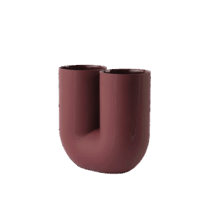 KINK VASE – SMALL DEEP RED – H26.5CM