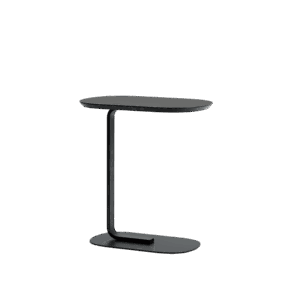 RELATE SIDE TABLE LOW – WOOD TOP/STEEL FRAME – BLACK TABLE