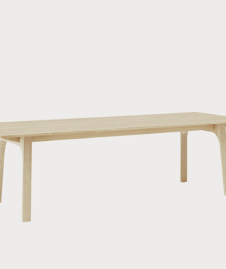 EARNEST EXTENDABLE TABLE – SOLID OAK – 260X100