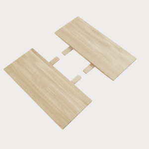 EARNEST EXT. LEAVES – SET OF 2 – SOLID OAK – 100X44