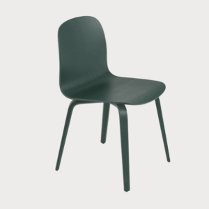 VISU CHAIR – WOOD – DARK GREEN