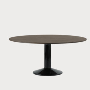 MIDST TABLE – DARK OILED OAK/BLACK – Ø160CM