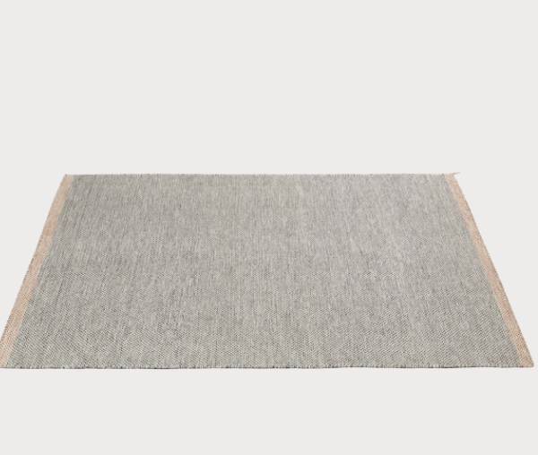 PLY RUG -RECYCLED POLYESTER BLACK-WHITE – 200X300CM